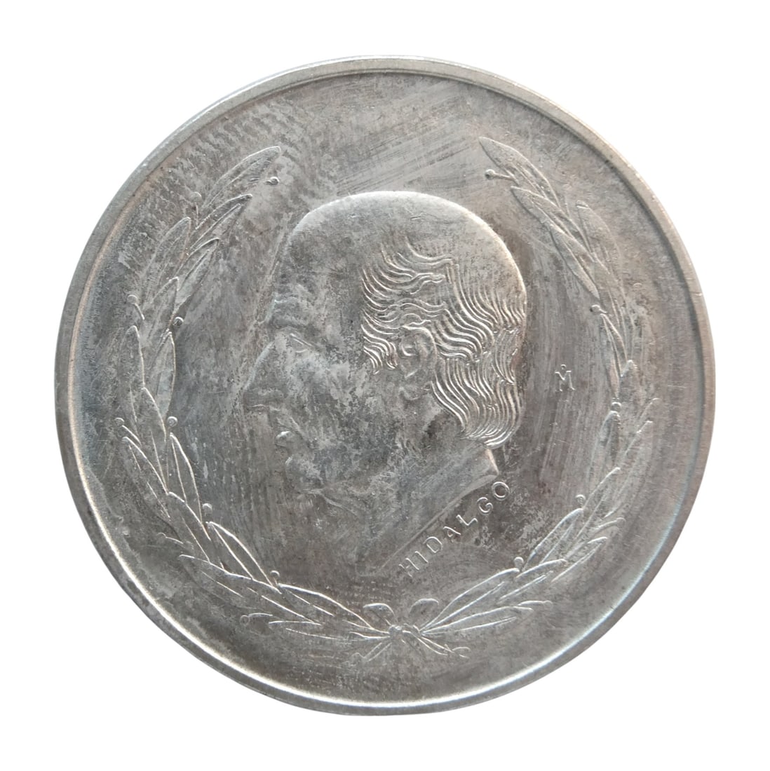 1952 Mexico 5 Pesos, Hidalgo Portrait, Silver, KM# 467: This 5 Pesos silver coin from Mexico, dated 1952, commemorates Miguel Hidalgo y Costilla, the Roman Catholic priest and revolutionary leader who initiated the Mexican War of Independence in 1810. His 