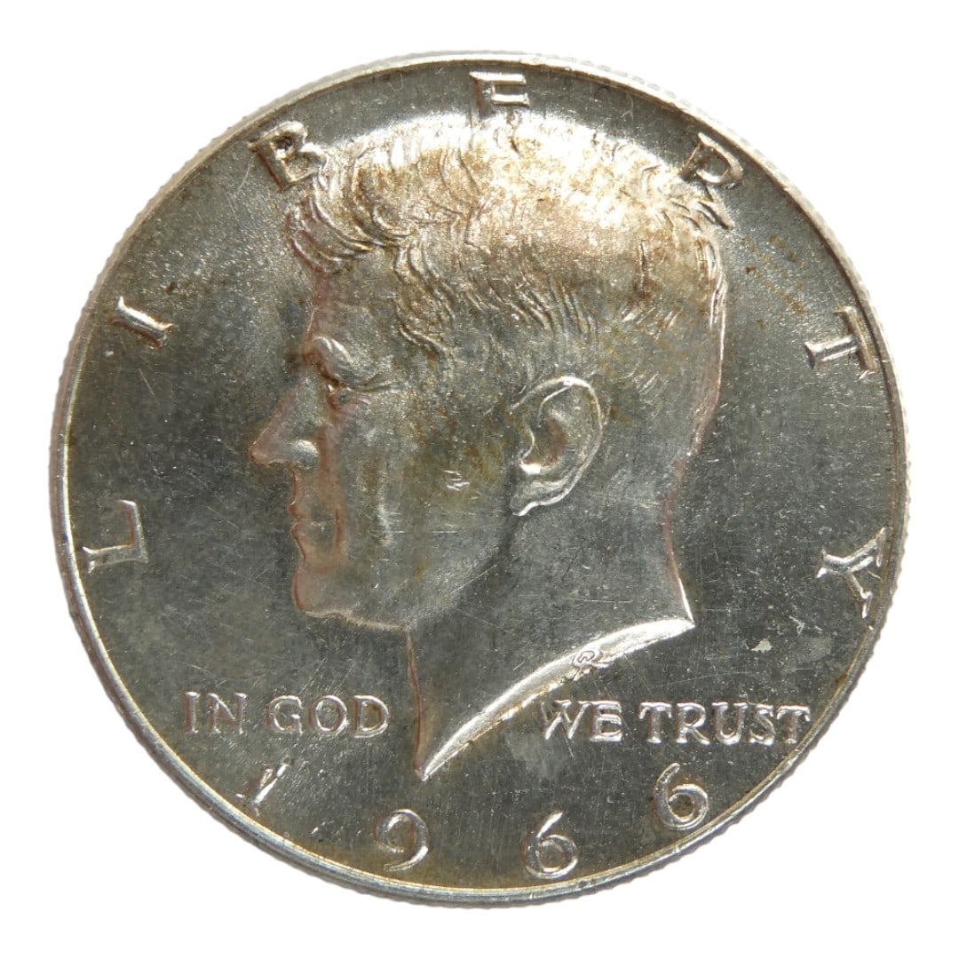 U.S. 1966 Kennedy Half Dollar, 40% Silver, Prooflike Finish (1 of 2)