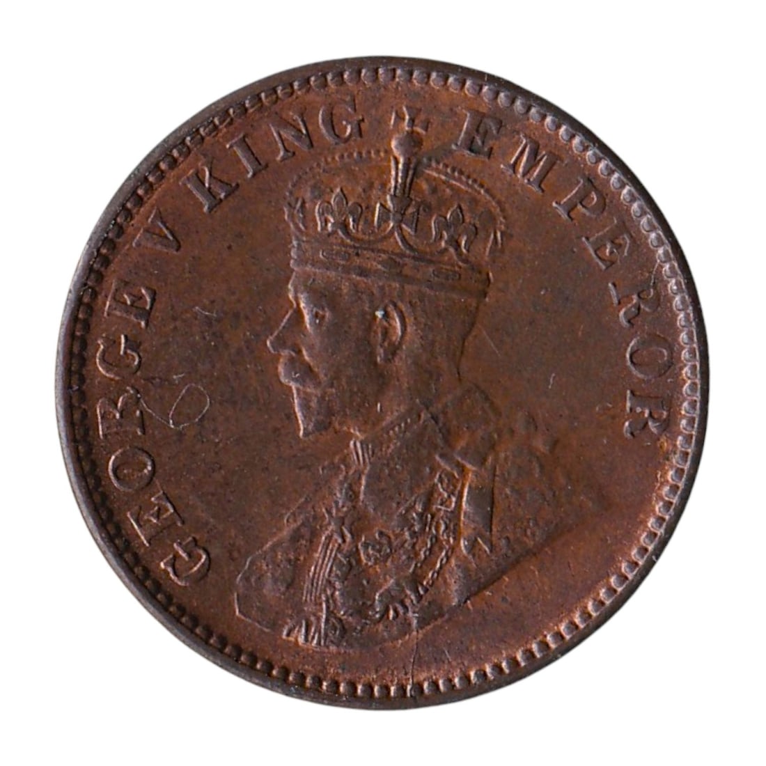 1929 India ¼ Anna Bronze Coin George V KM#512 Colnect IN-BR-000027: Struck in 1929 during the reign of King George V (1910–1936), this ¼ Anna coin from British India exemplifies the refined bronze issues produced at the colonial mints of Calcutta and Bombay. 