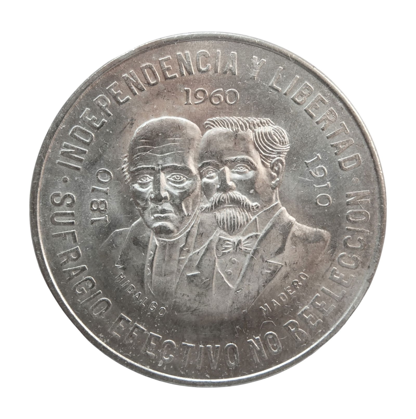 1960 Mexico 10 Pesos, War of Independence Centennial, Silver Coin (1 of 2)