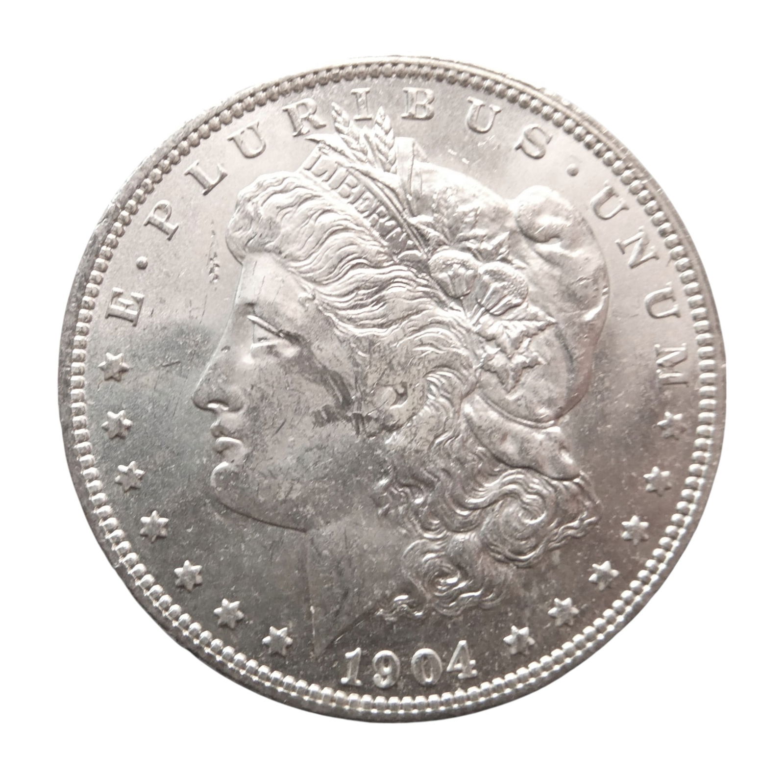 1904-O Morgan Silver Dollar, New Orleans Mint, KM#110, VF Condition (1 of 2)