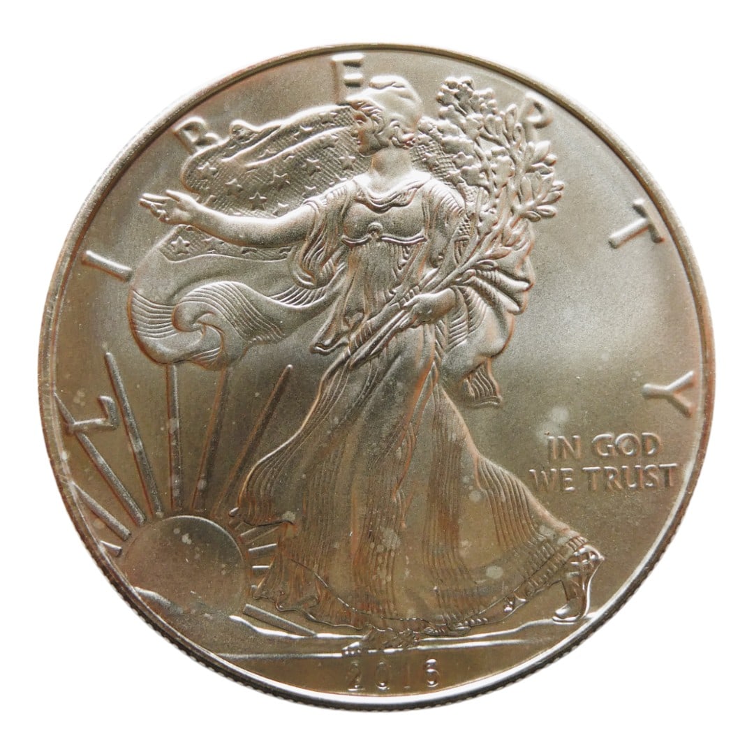 United States Silver Eagle dollar Bullion Coin, .999 Silver, Type 1 (1 of 2)