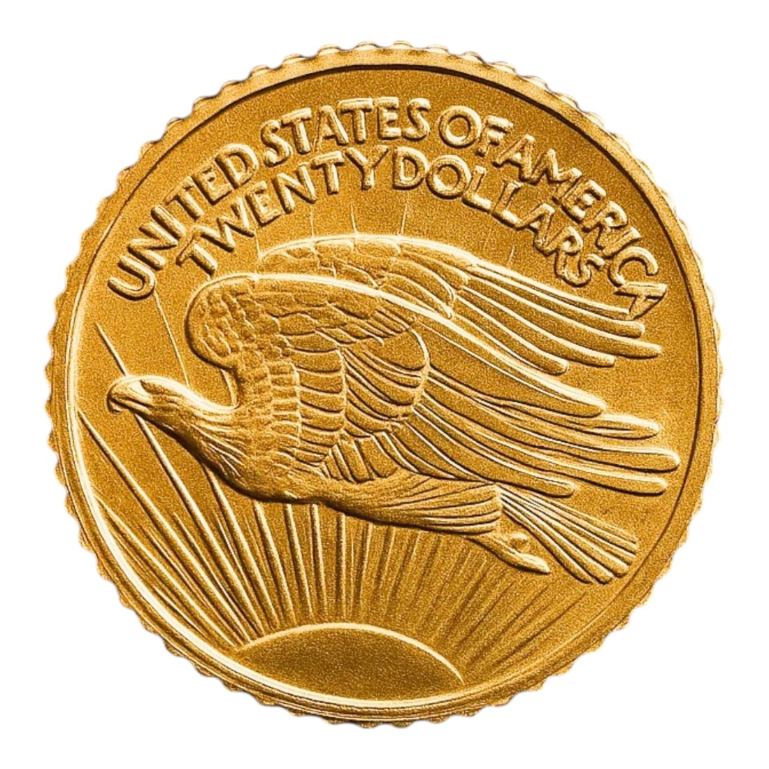 Mini gold coin Saint Gaudens Liberty and Eagle design 0.25 gram (1 of 2)