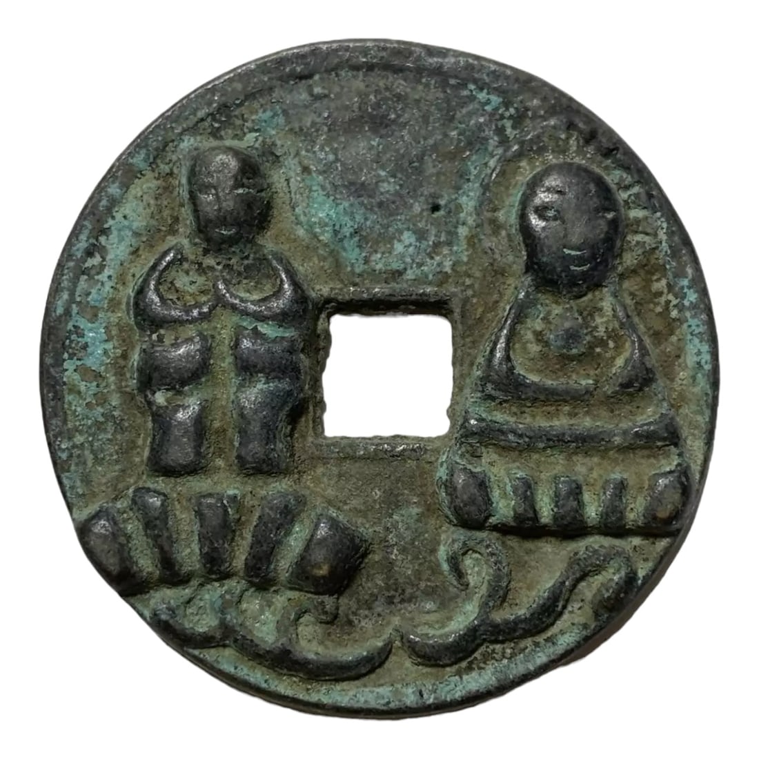 Song Dynasty Bronze Coin, Chunhua Yuanbao, Emperor Taizong, 45mm: An impressive and heavy bronze coin from Imperial China, issued during the Song Dynasty and attributed to the Chunhua reign period (AD 990?994) under Emperor Taizong. This large denomination specimen