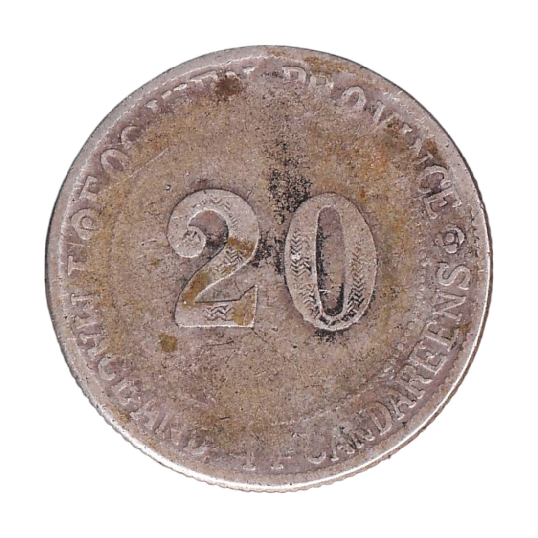 1913 China Kwang-Tung 20 Cents Silver Coin Y#423 (1 of 2)