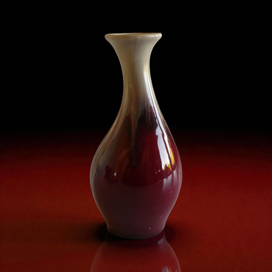 Elegant Chinese Flambé Glazed Vase, Early 20th Century (1 of 11)