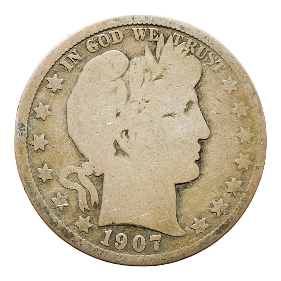 1907-O United States Barber Half Dollar, New Orleans (1 of 2)