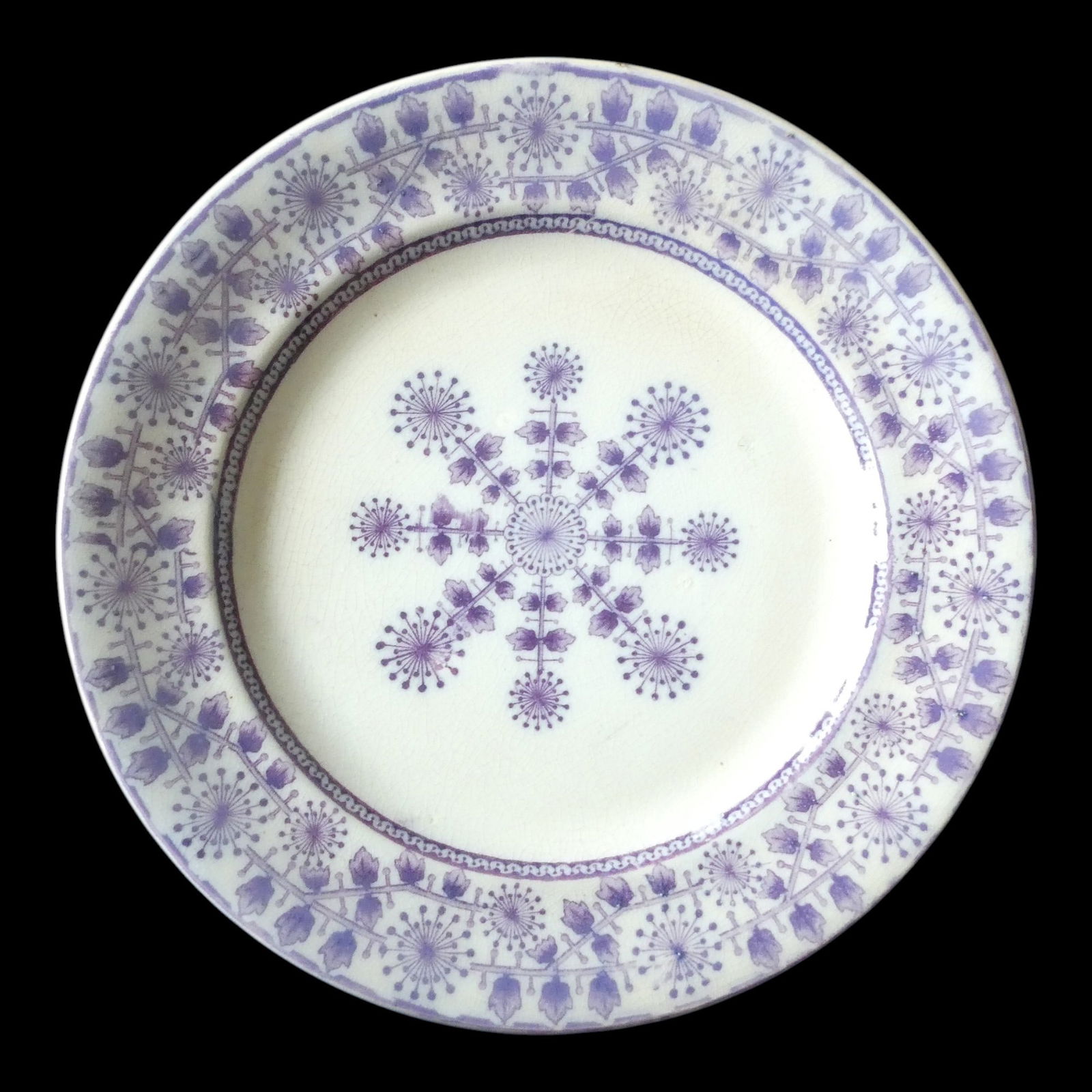 Gustafsberg "Sol" Pattern Plate, 19 cm, c. 19th Century (1 of 4)
