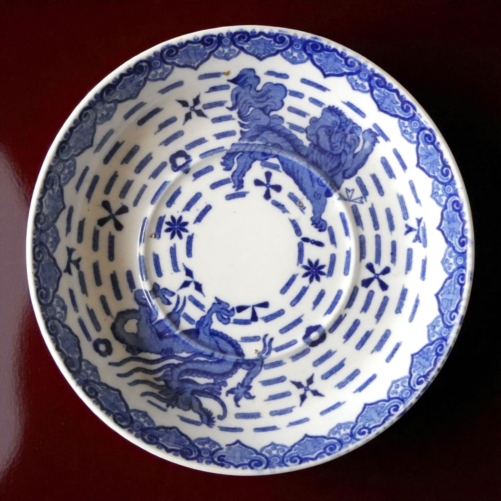 Copeland Spode teacup with saucer, Burns Pattern c.1850 - 5