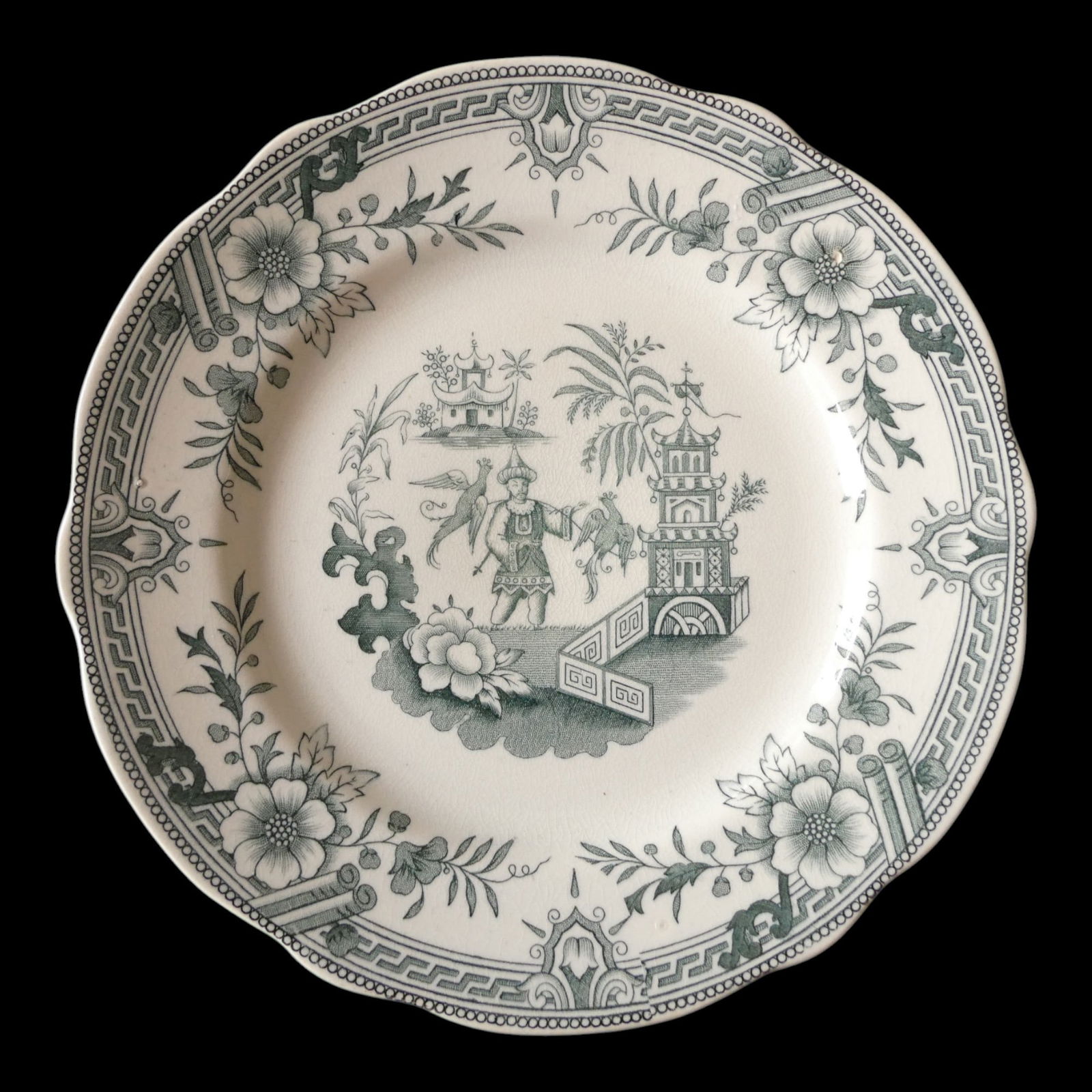 Rörstrand "Singapore" Pattern Plate, 22 cm, ca 19th Century (1 of 7)