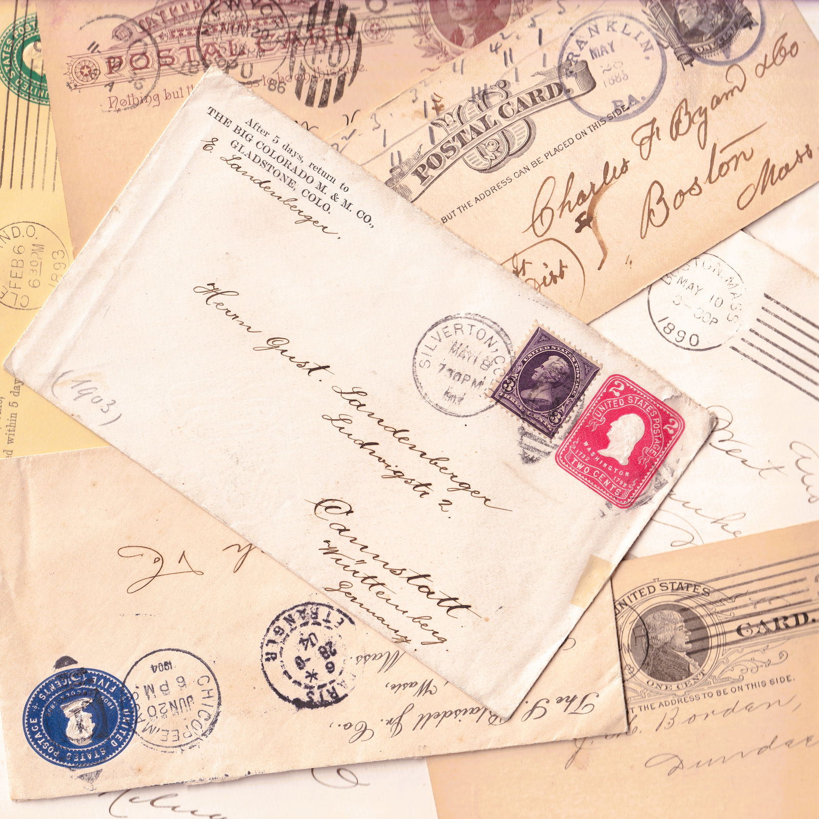 United States 1800s Early 1900s Postal History Group 30 Items (1 of 5)