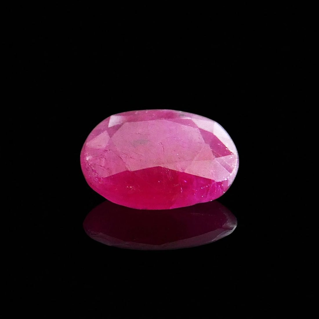 2.06 ct Natural Deep Purplish Red Ruby, Oval Mixed Cut, Unheated (1 of 14)