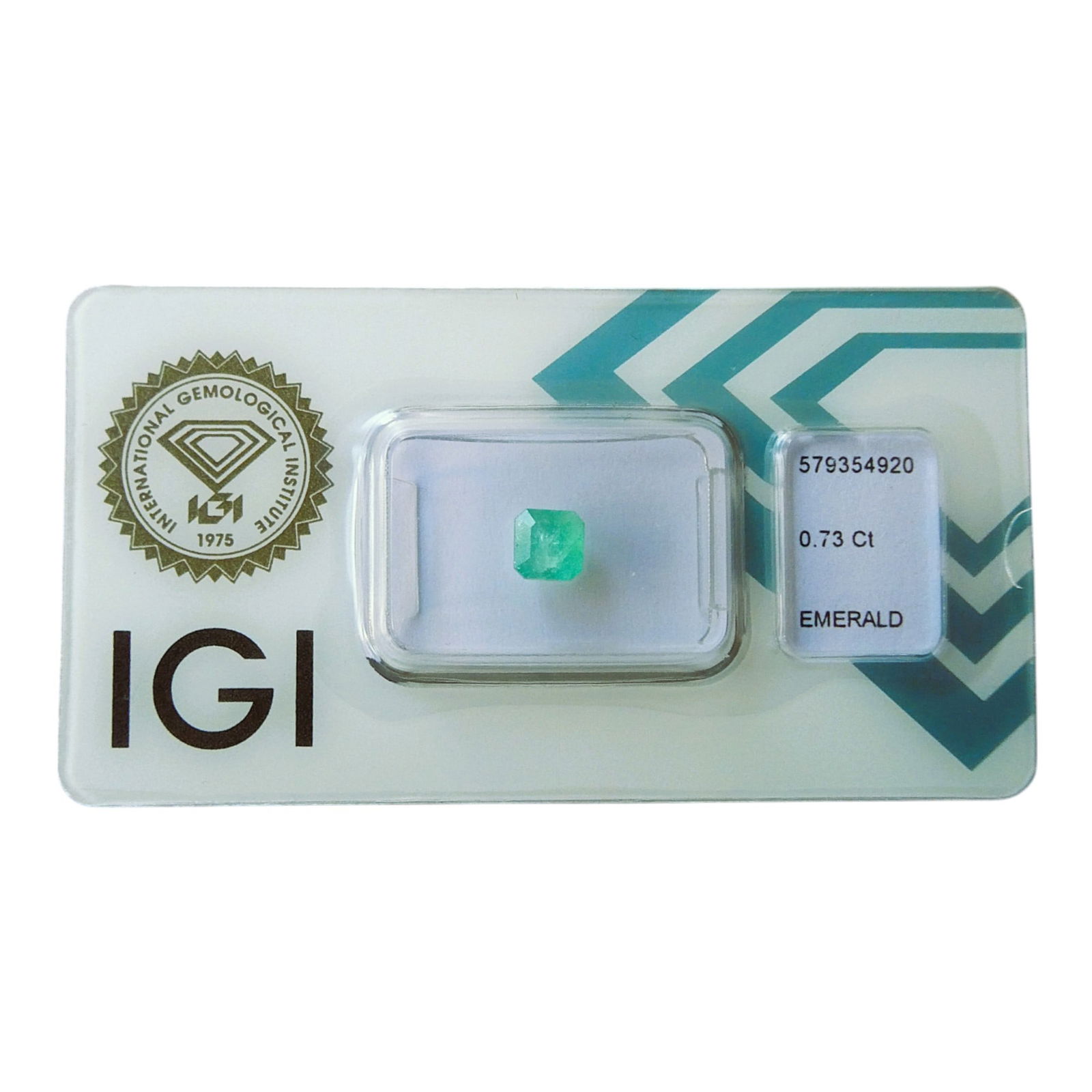 Natural Emerald, Square Cut, 0.73 ct, IGI Certified, Panjshir Afghan (1 of 5)
