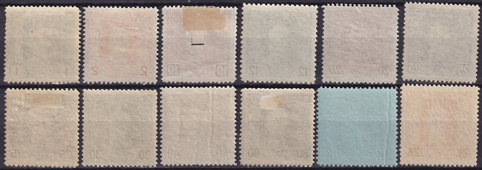 1917 Austria Hungary Feldpost WWI Military Set Scott AT M49a to M82 - 2