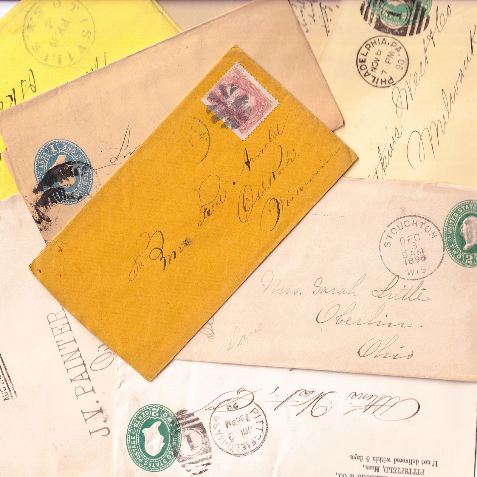 United States 1800s Postal History Group 30 Items: This lot comprises thirty original United States postal history items dating exclusively from the nineteenth century and consists of a diverse and historically representative group of mailed envelopes