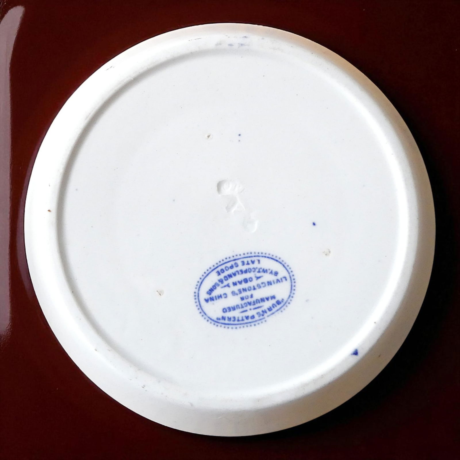 Copeland Spode teacup with saucer, Burns Pattern c.1850 - 3