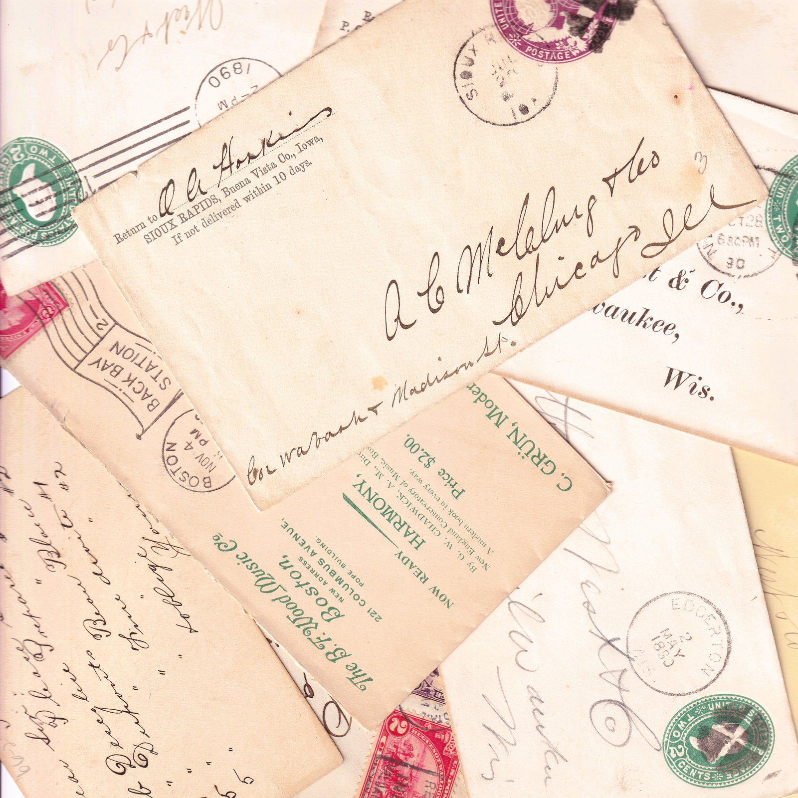 United States 1800s Early 1900s Postal History Group 30 Items (1 of 5)