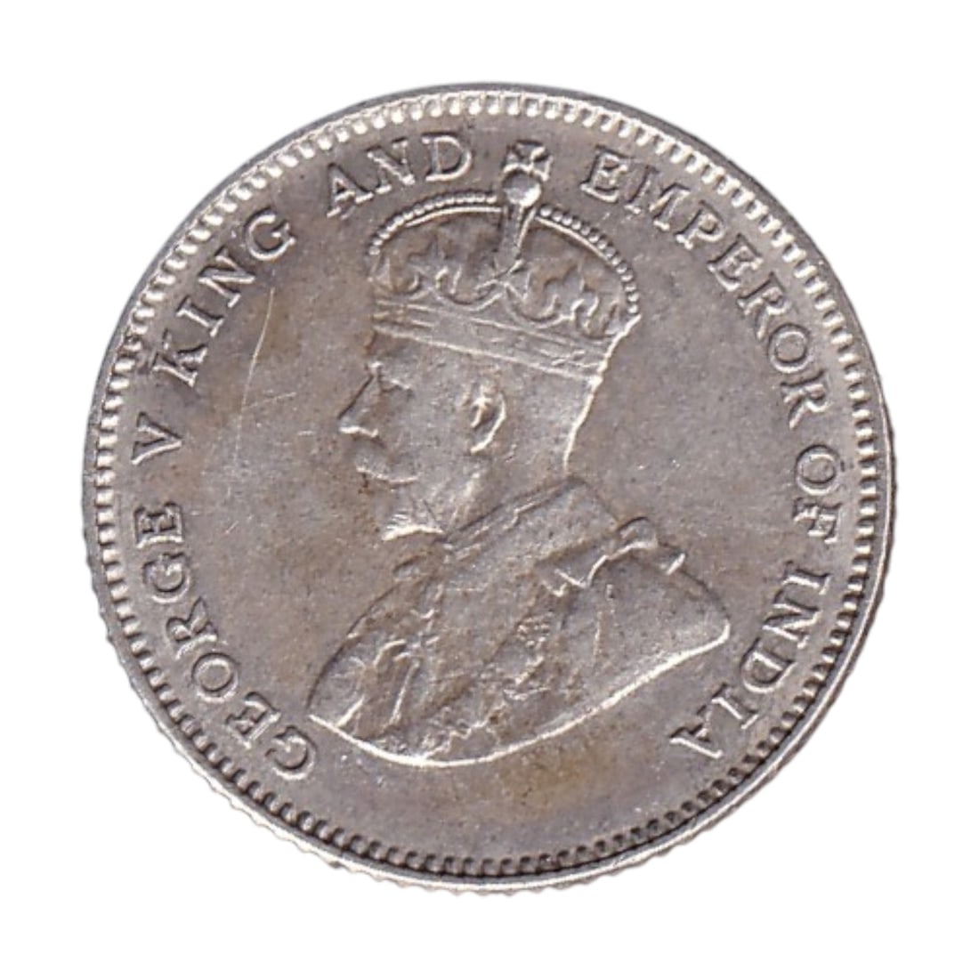 1927 Straits Settlements 10 Cents KM29b Silver George V: A well-preserved silver 10 cents coin from the Straits Settlements, struck in 1927 at the Royal Mint in London during the reign of King George V. Catalogued as KM29b, this issue forms part of the Fede