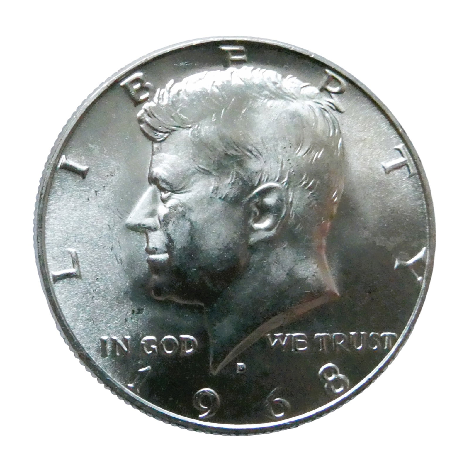 1968-D US Kennedy Half Dollar, 40% Silver Proof, Denver Mint (1 of 2)