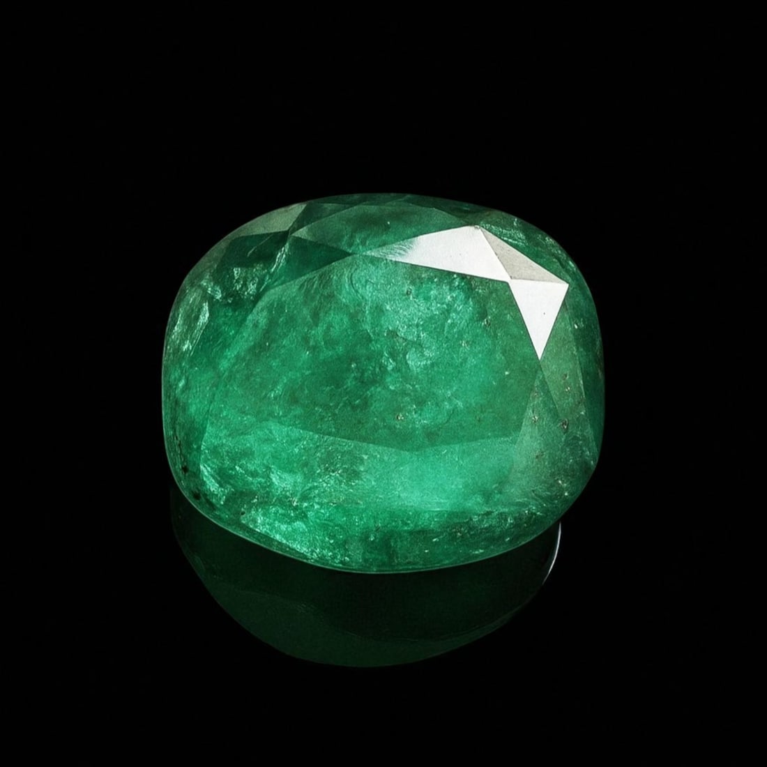 Exceptional 76.97 ct Untreated Emerald from Panjshir, Afghanistan: This monumental 76.97 carat emerald originates from the legendary Panjshir Valley in northeastern Afghanistan, a region renowned for producing emeralds of extraordinary color, clarity, and crystalline