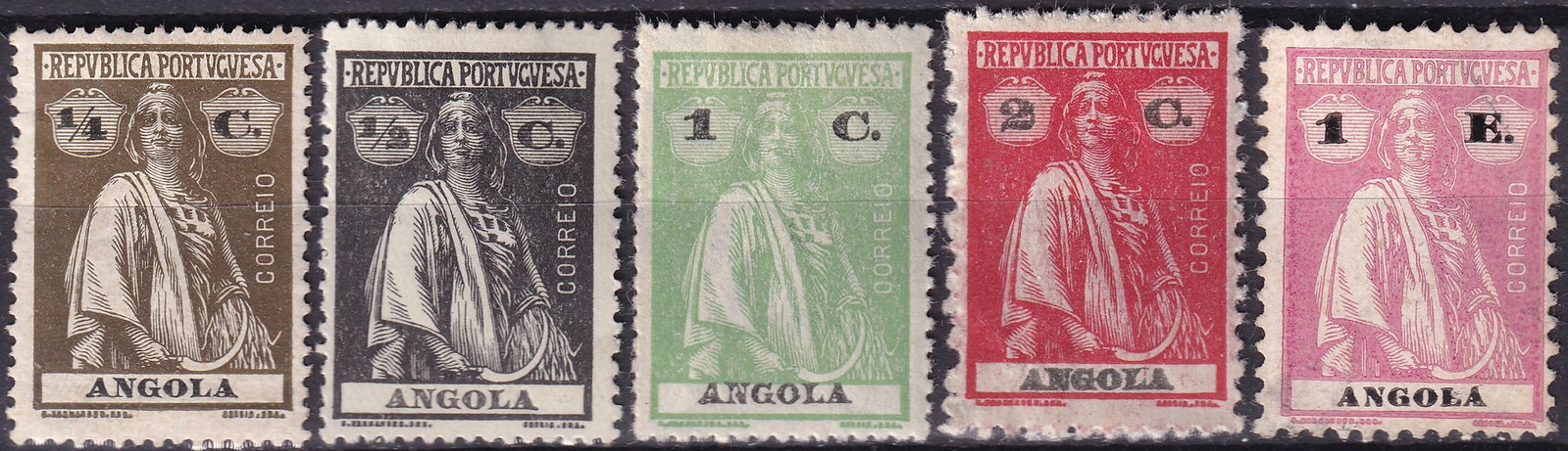 Portuguese Angola 1914–1923 Ceres Issue Michel AO 142Az / SG 276a (1 of 2)
