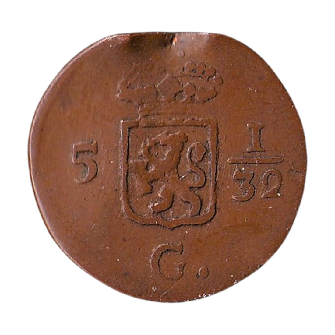 1802 Netherlands East Indies JAVA half Duit KM75 Batavia - 2