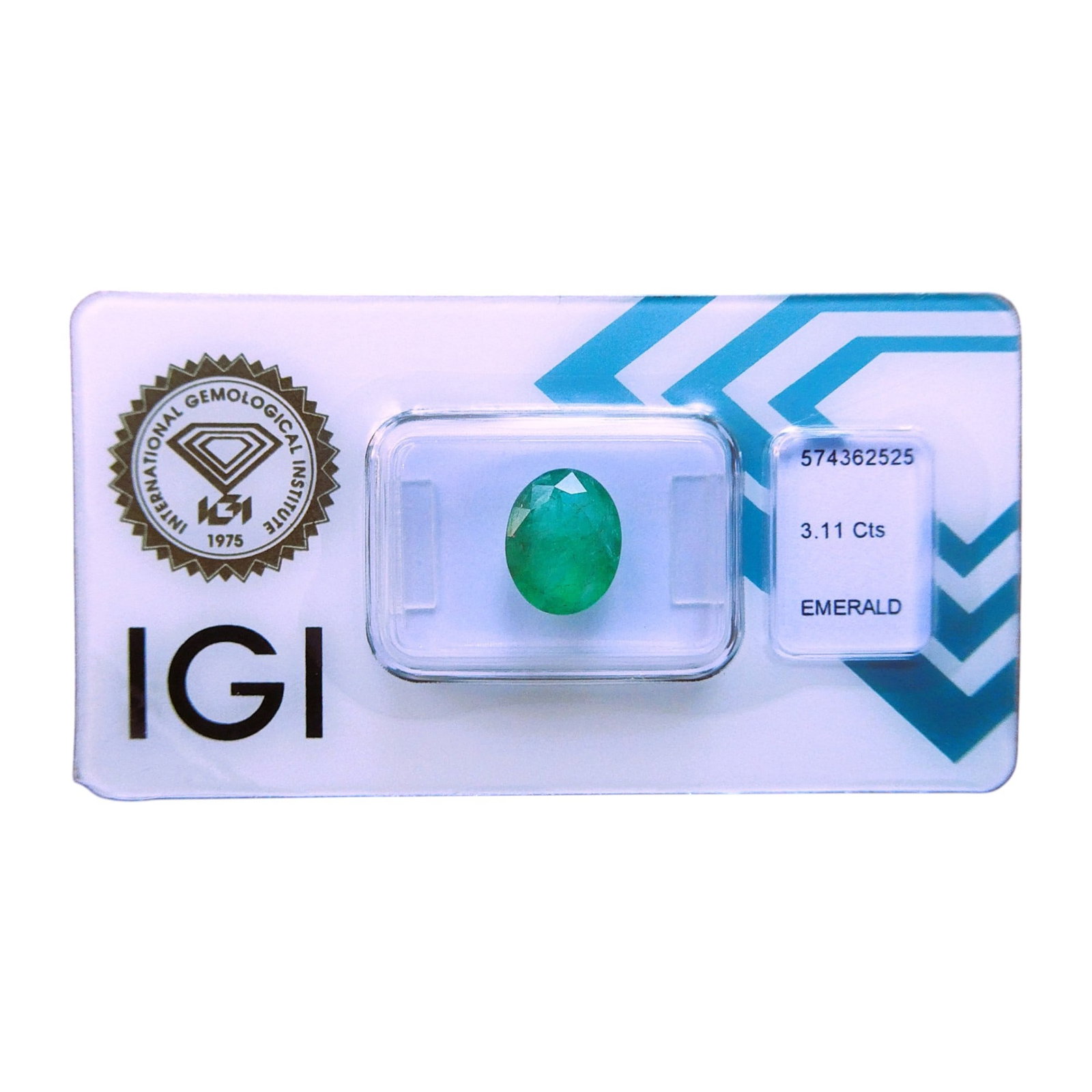 3.11 ct Natural Emerald, IGI Certified, Nigeria, Oval Cut: This natural emerald, certified by the International Gemological Institute (IGI), weighs 3.11 carats and features a classic oval mixed cut. The gemstone originates from Nigeria, a notable source of em