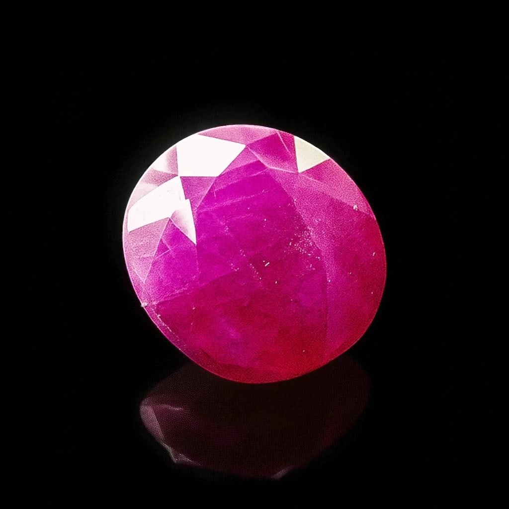 Unheated 2.16ct Purplish Red Ruby, Oval Mixed Cut, ALGT Certified (1 of 11)