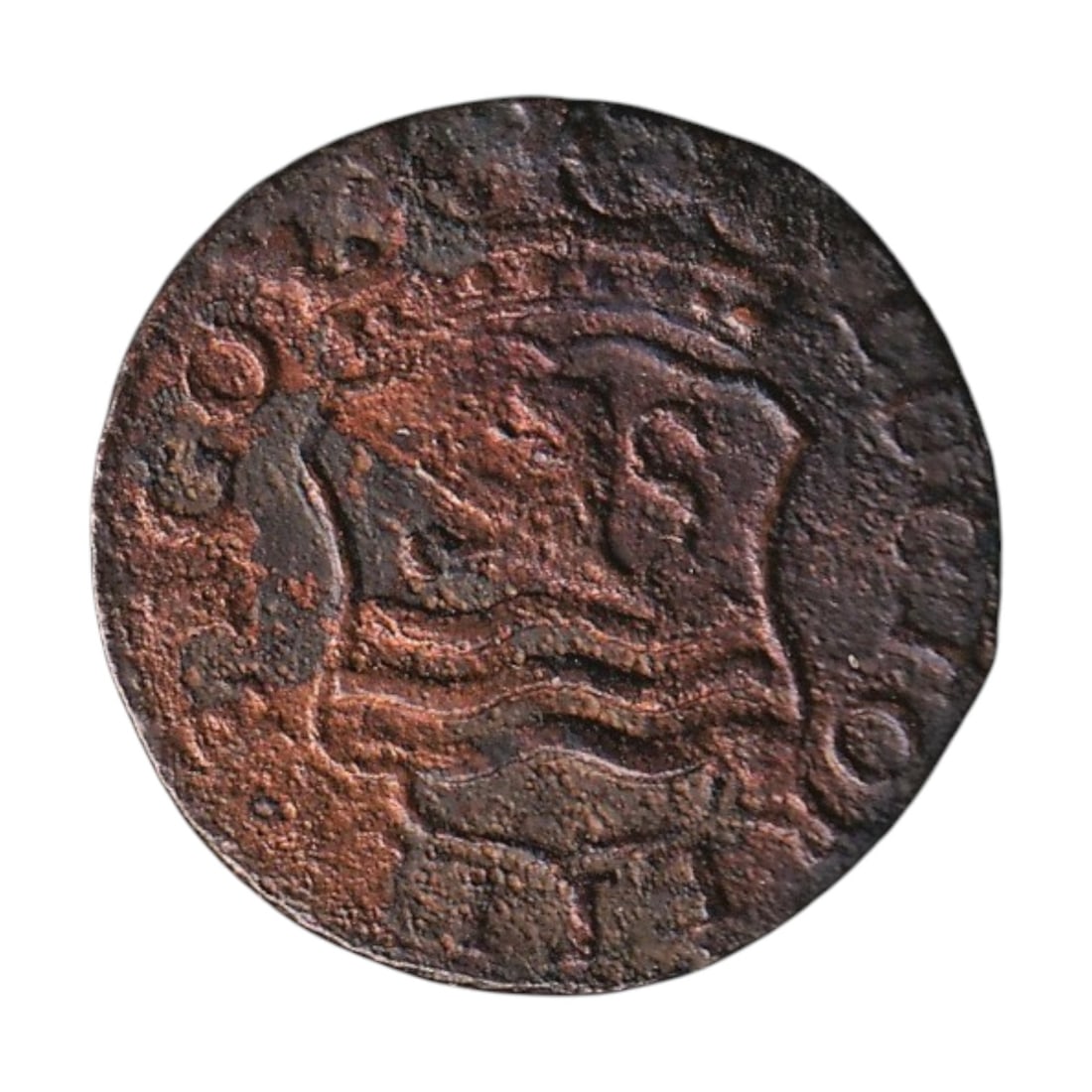 1766 Zeeland 1 Duit KM81 Dutch Republic Copper Colonial Coin: Copper 1 duit struck for the Province of Zeeland within the Dutch Republic, dated 1766 and catalogued as KM#81. Issued during the height of Dutch maritime and colonial influence, this small copper den