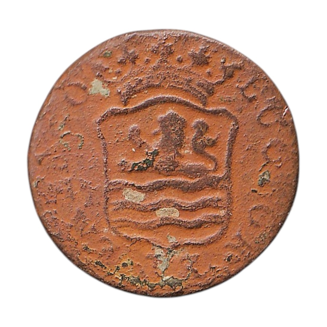 1792 Zeeland KM105 Dutch Republic Duit Colonial Trade Coin: This original 1792 copper Duit from the Dutch province of Zeeland is a classic example of late eighteenth-century provincial coinage from the Dutch Republic, struck during the final decades before the