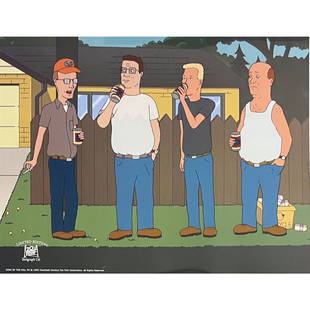 KING OF THE HILL Sericel Animation Art Cel 20th Century Fox Mike Judge 11  x 14