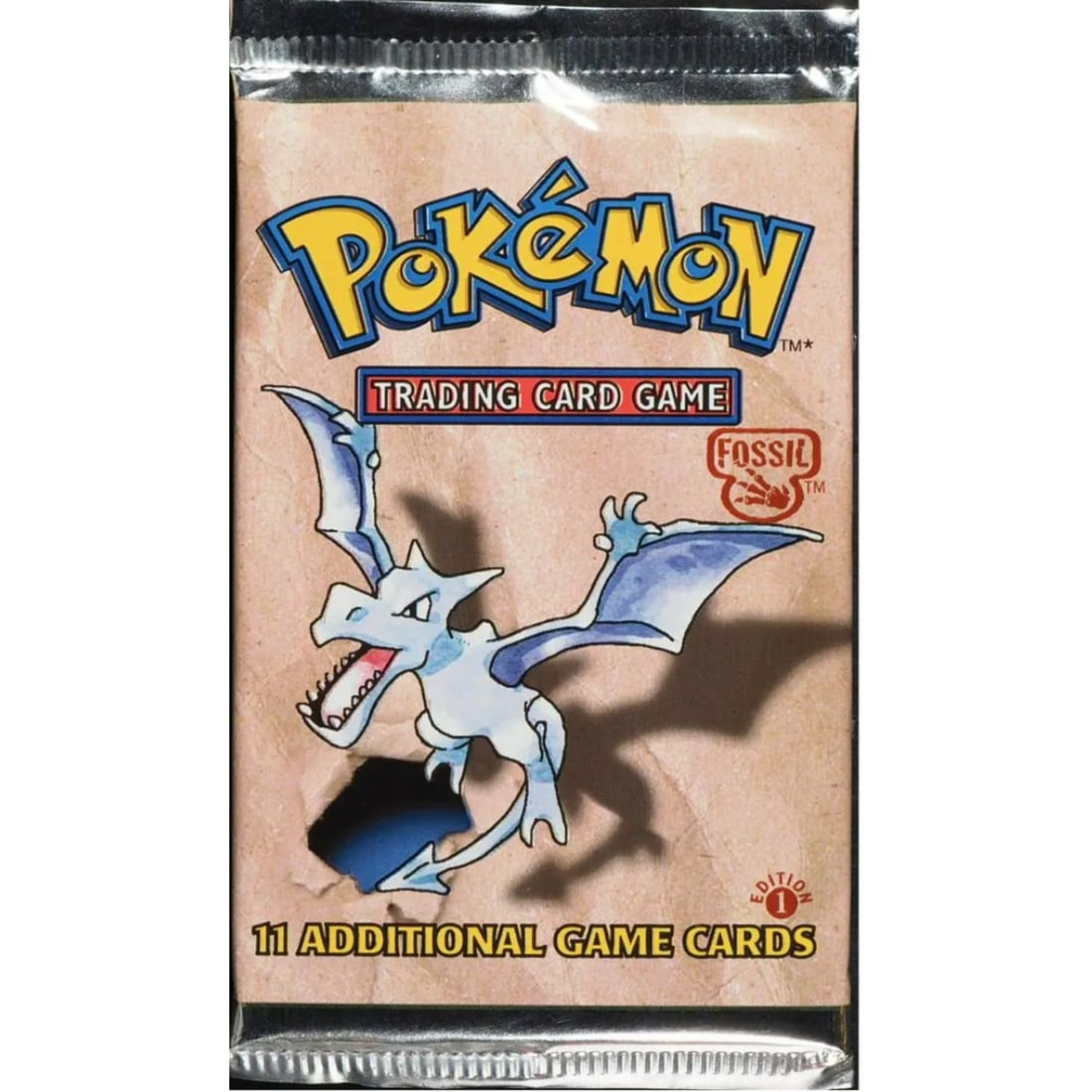 1999 Pokemon Fossil First Edition Booster Pack Sealed Auction