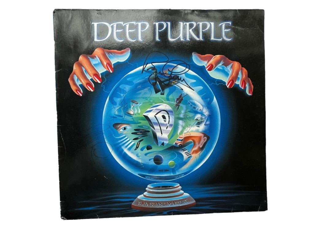 Deep Purple Signed Slaves And Masters Vinyl LP ACOA (1 of 9)