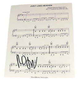 Robert Smith Signed Just Like Heaven Sheet Music (1 of 1)