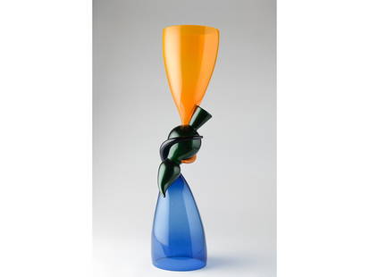 Richard Royal, "Relationship Series Untitled": Roayl, Richard (American) Hand blown glass, melding three elements together to create a whole self or a relationship in which two elements in equal size and impact embrace a common idea, goal or belie