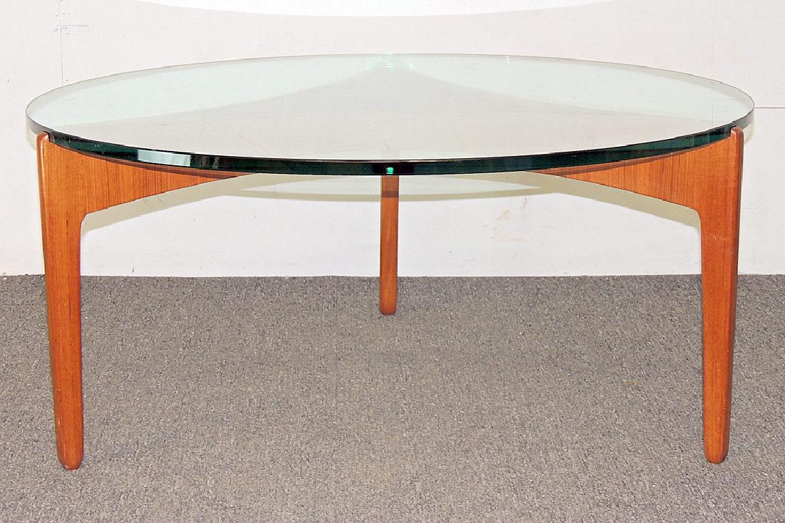 Danish Modern Teak and Glass Cocktail Table (1 of 2)