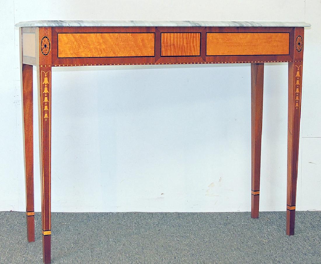 Federal-style Marble-top Console Table (1 of 2)