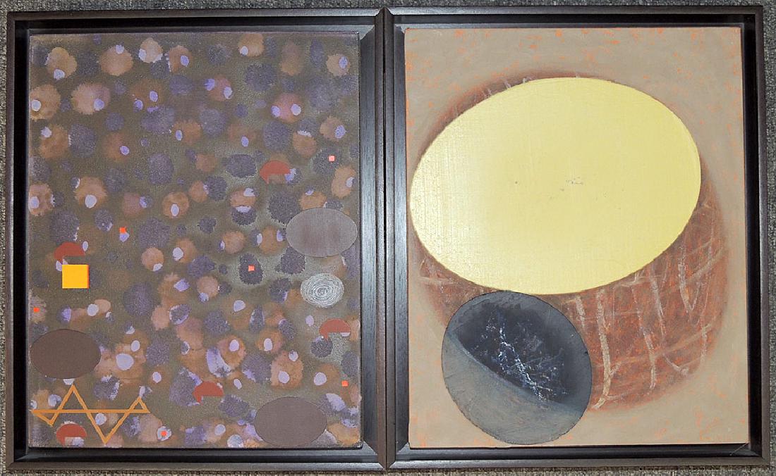 Two Larry Spaid Abstract Paintings (1 of 2)
