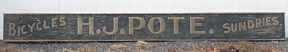 19th C. Painted Wood Trade Sign (1 of 4)
