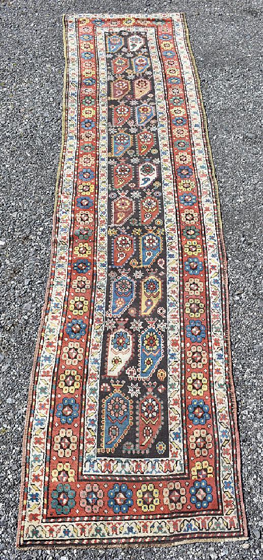 Caucasian Long Carpet, 13ft x 38in. (1 of 4)