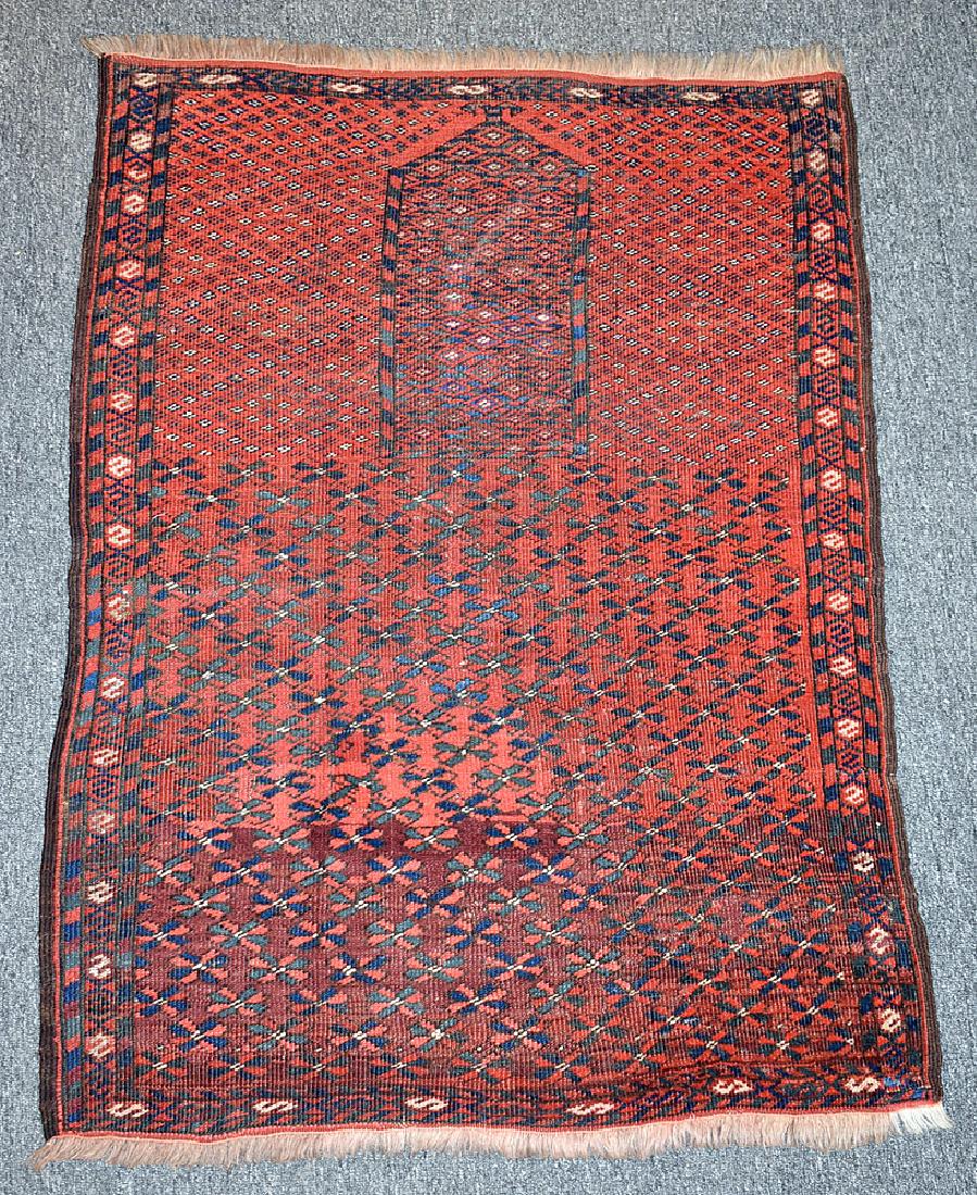 Afghan Prayer Carpet, 45 x 34 in. (1 of 3)