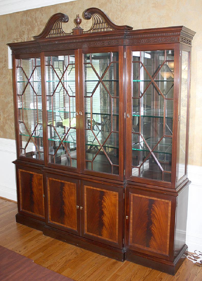 Stickley Georgian-style Mahogany Breakfront (1 of 3)