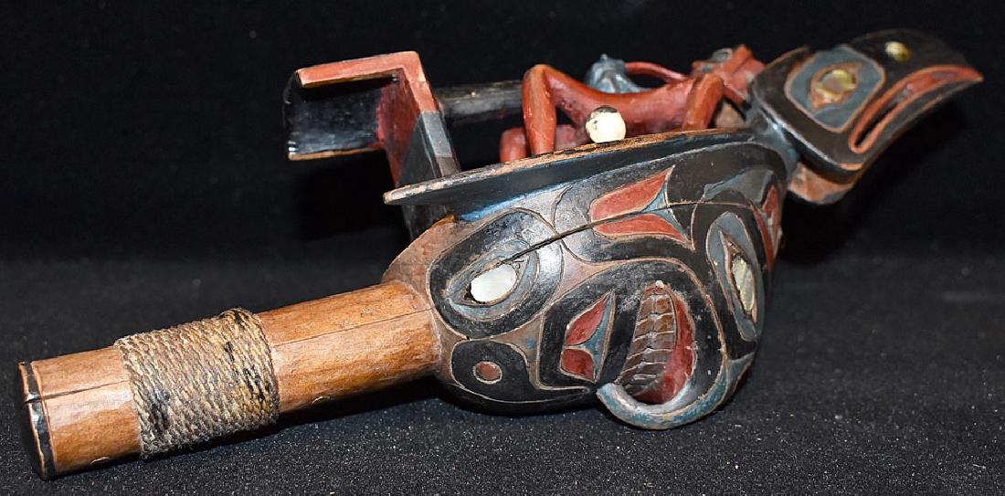 Northwest Coast Raven Rattle (1 of 3)
