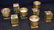 Eight Brass Modernist Vases - 2