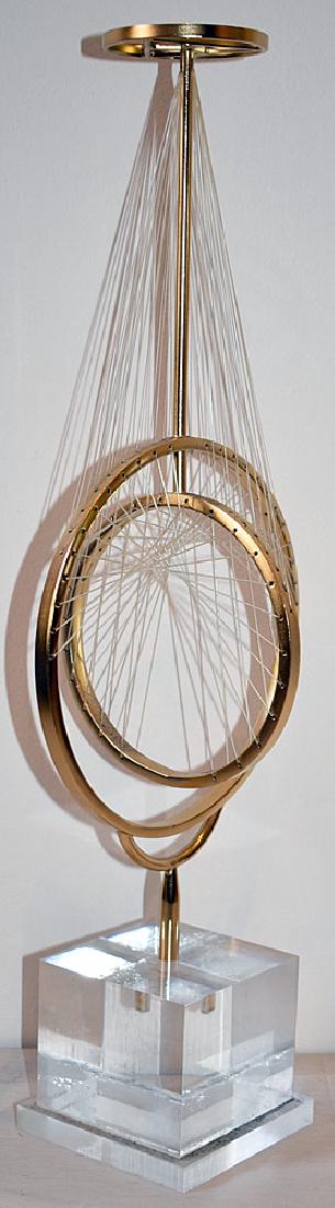 Modernist Brass and Luctie Table Sculpture (1 of 2)