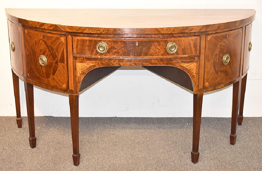 Federal Bow-front Mahogany Sideboard (1 of 4)