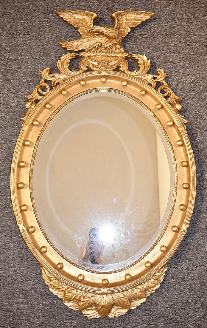 Friedman Brothers Federal-style Oval Mirror (1 of 4)