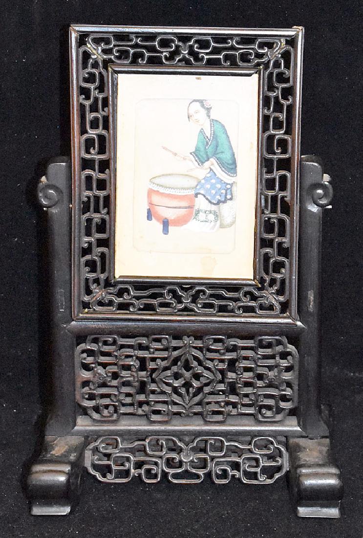 Chinese Hardwood Table Screen (1 of 3)