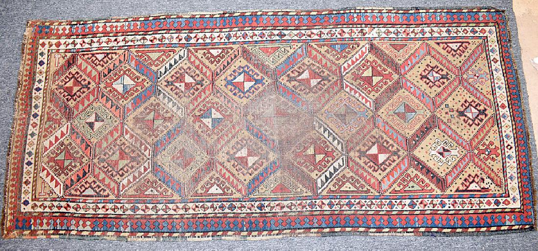 Caucasian Area Carpet: 83 in x 37 in. (1 of 4)