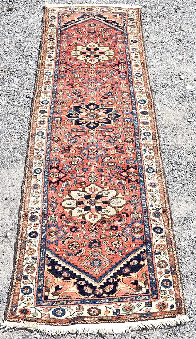 Hamadan Runner with 3 Medallions, 110 x 34 in. (1 of 5)
